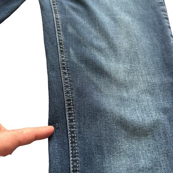 Maurices Jeans Womens Size 5/6 Long 6L Blue Embroidered pockets bootcut silver - Picture 16 of 16